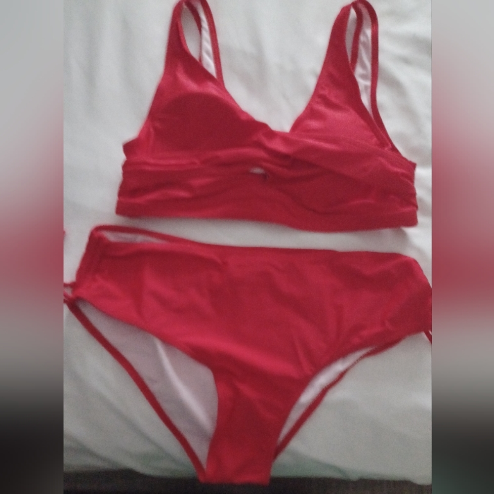Red bikini, brand new, never worn